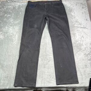 Robert Graham Classic Yates Jeans Mens 38x36 Black‎ Dark Denim Straight Casual
